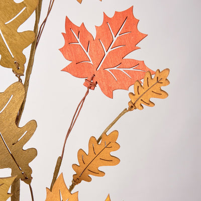 Fall Oak And Maple 30" Faux Foliage Pick