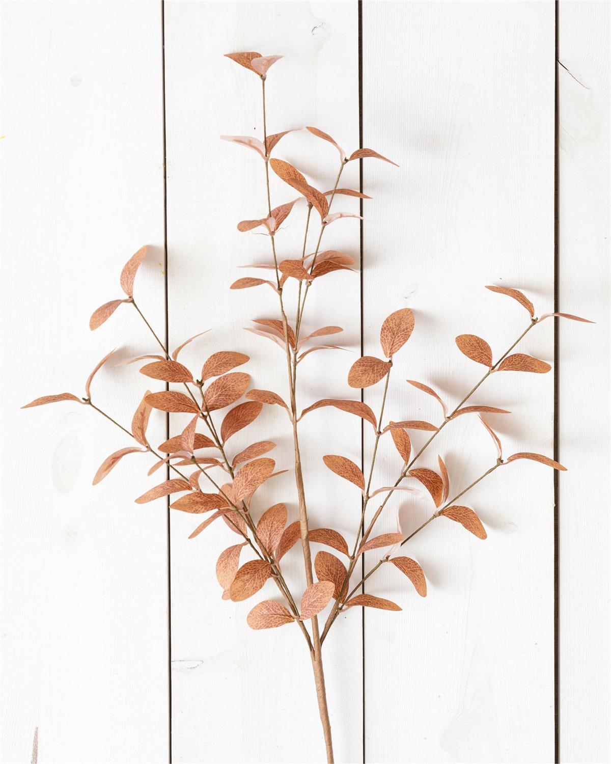 Cocoa Fall Leaves 33" Faux Foliage Branch
