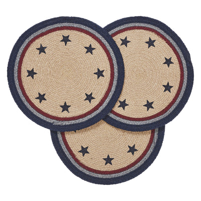 Set of 3 Americana Trivet Stencil Stars 12 inch Diameter