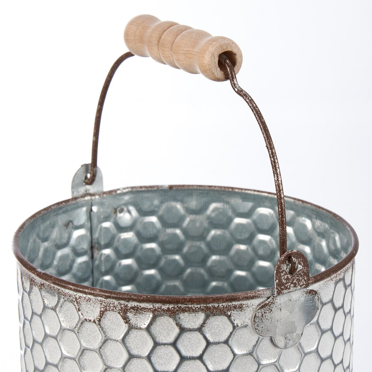 💙 Set of 2 Rustic Honeycomb Bucket Set