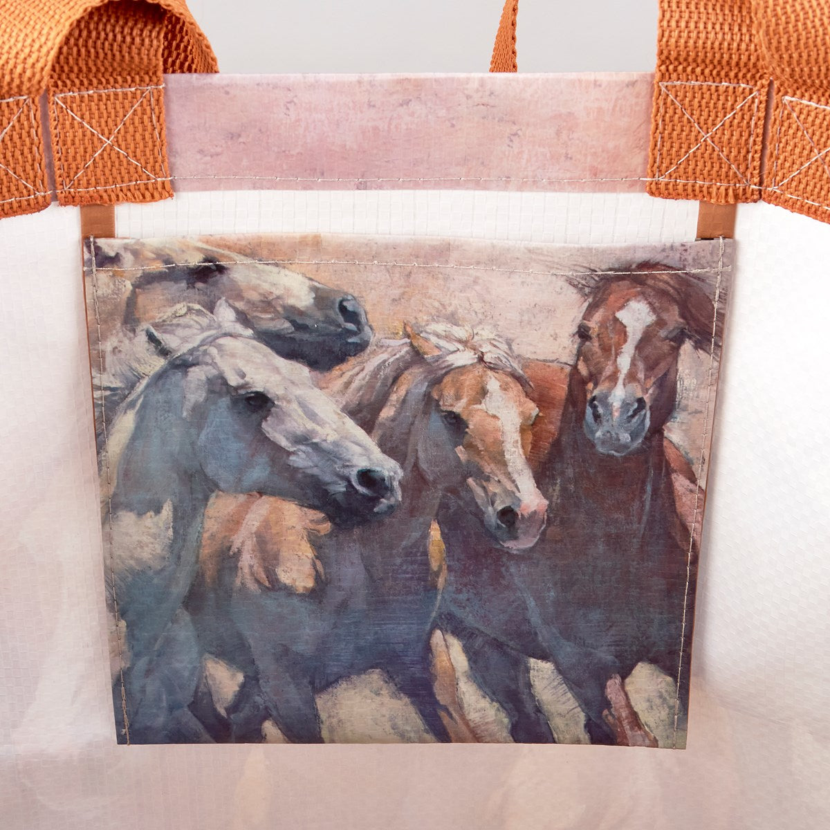 💙 Western Horses Reusable Market Tote