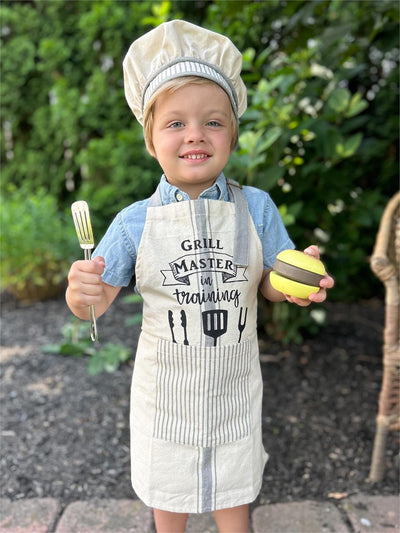 Grill Master in Training Children's Apron and Hat