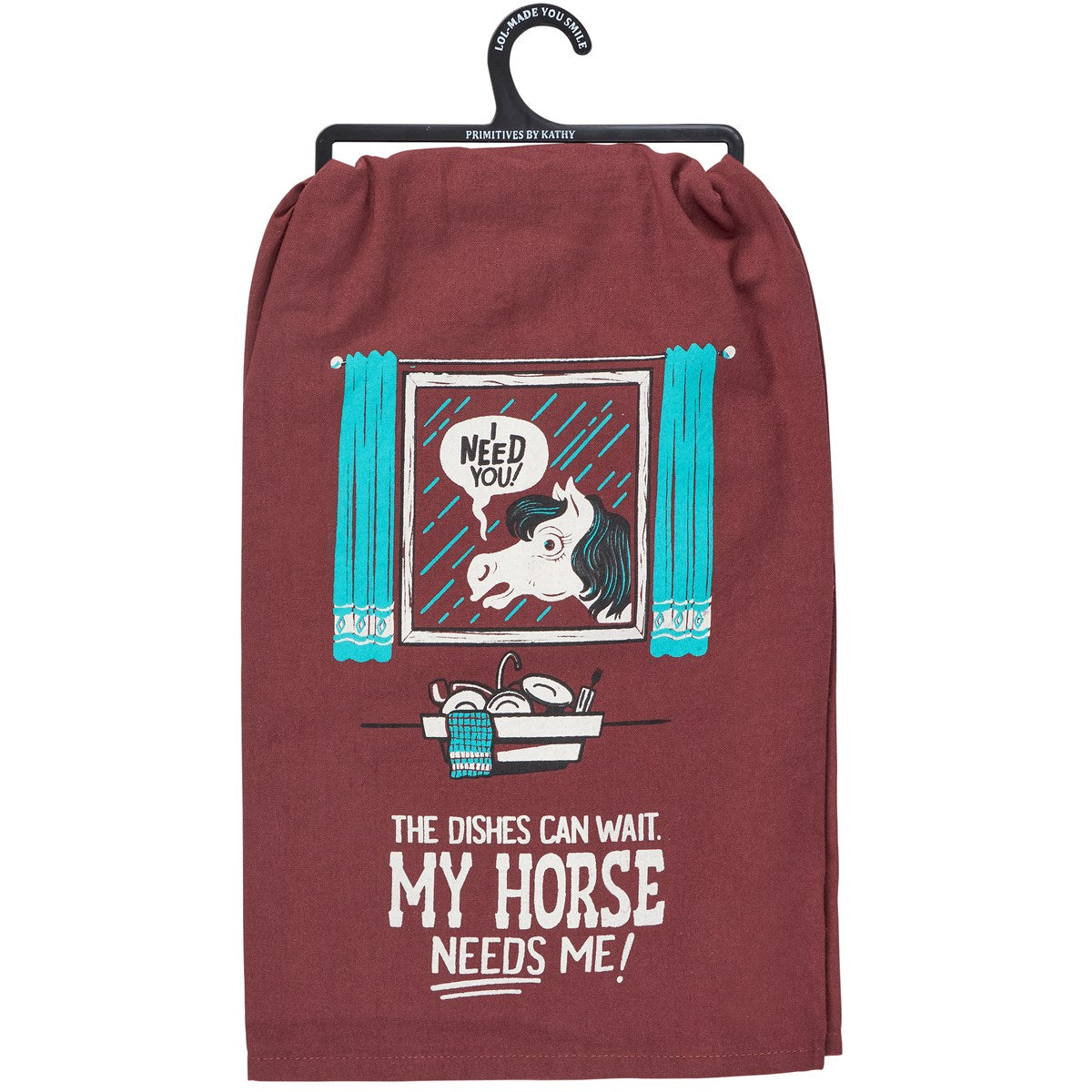 The Dishes Can Wait My Horse Needs Me Kitchen Towel