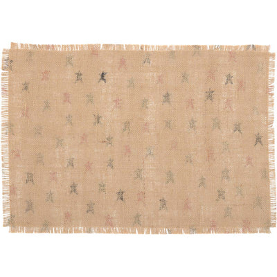 💙 Set of 6 Americana Star Jute Placemats