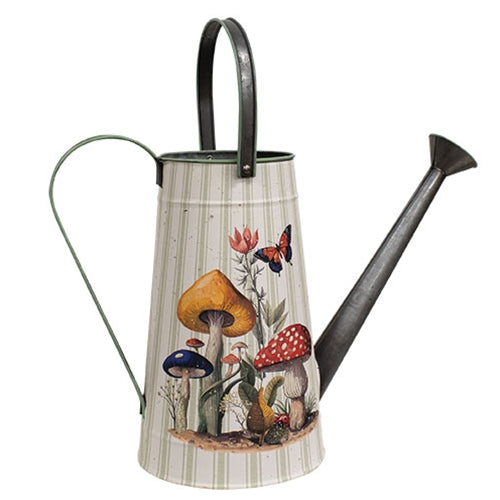 Mushroom Patch Metal Decorative Watering Can