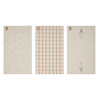 Spring In Bloom Spring Blessings & Tulips Tea Towel Set of 3
