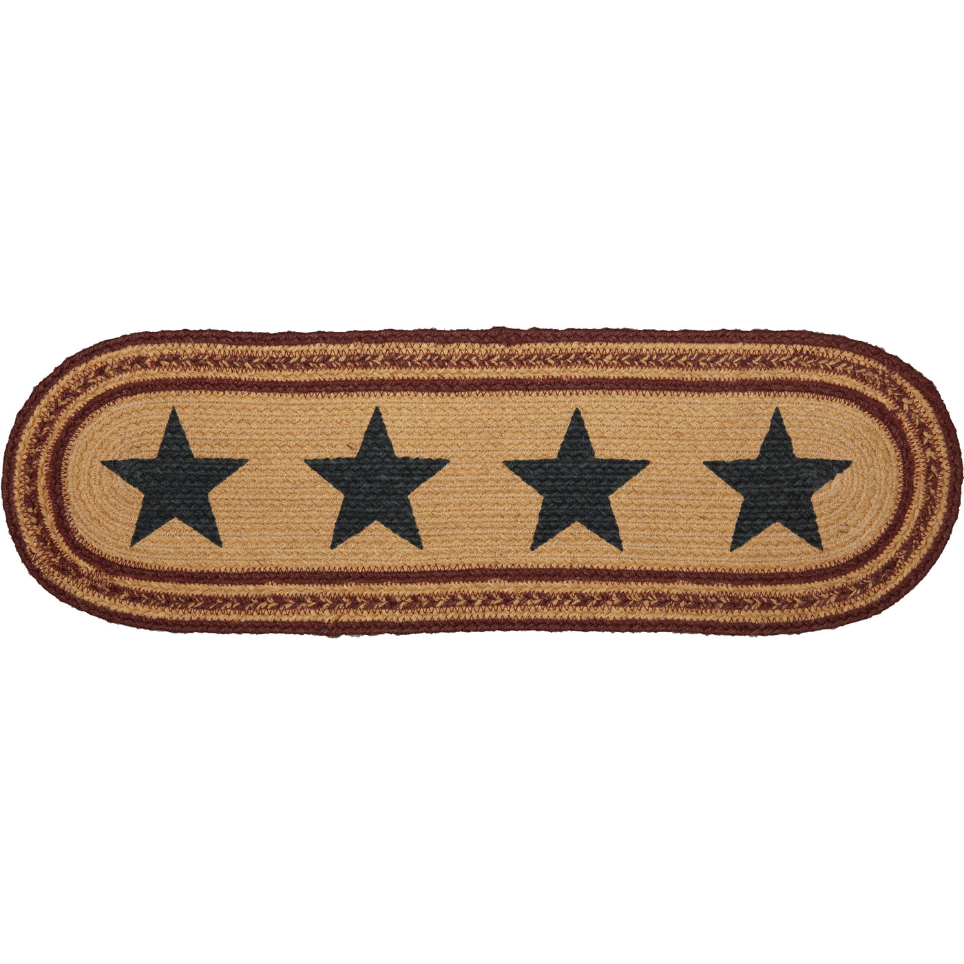 Potomac Jute Stencil Stars 8.5" Oval Star Tread