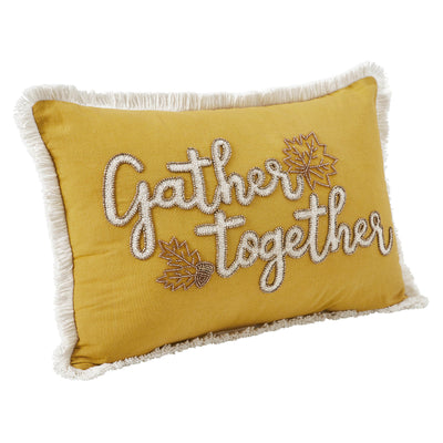 Gather Together Fall Leaves Pillow 14" x 20"