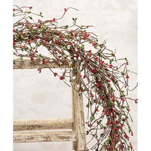 Christmas Colors Combo Pip Garland 4 ft