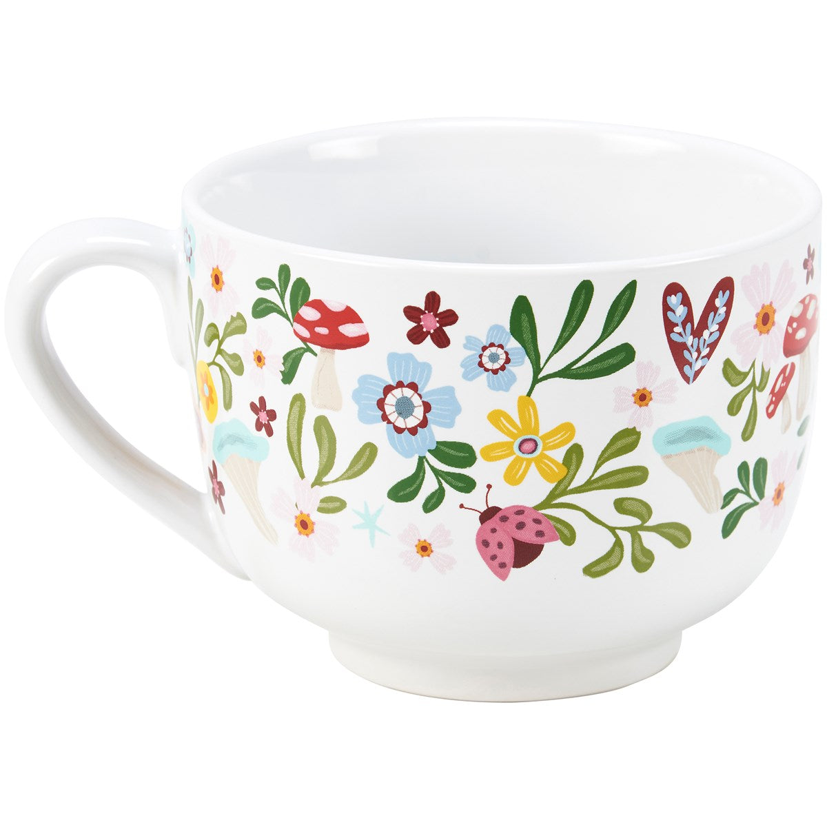 A Cup Of Hugs 20 oz Floral Mug