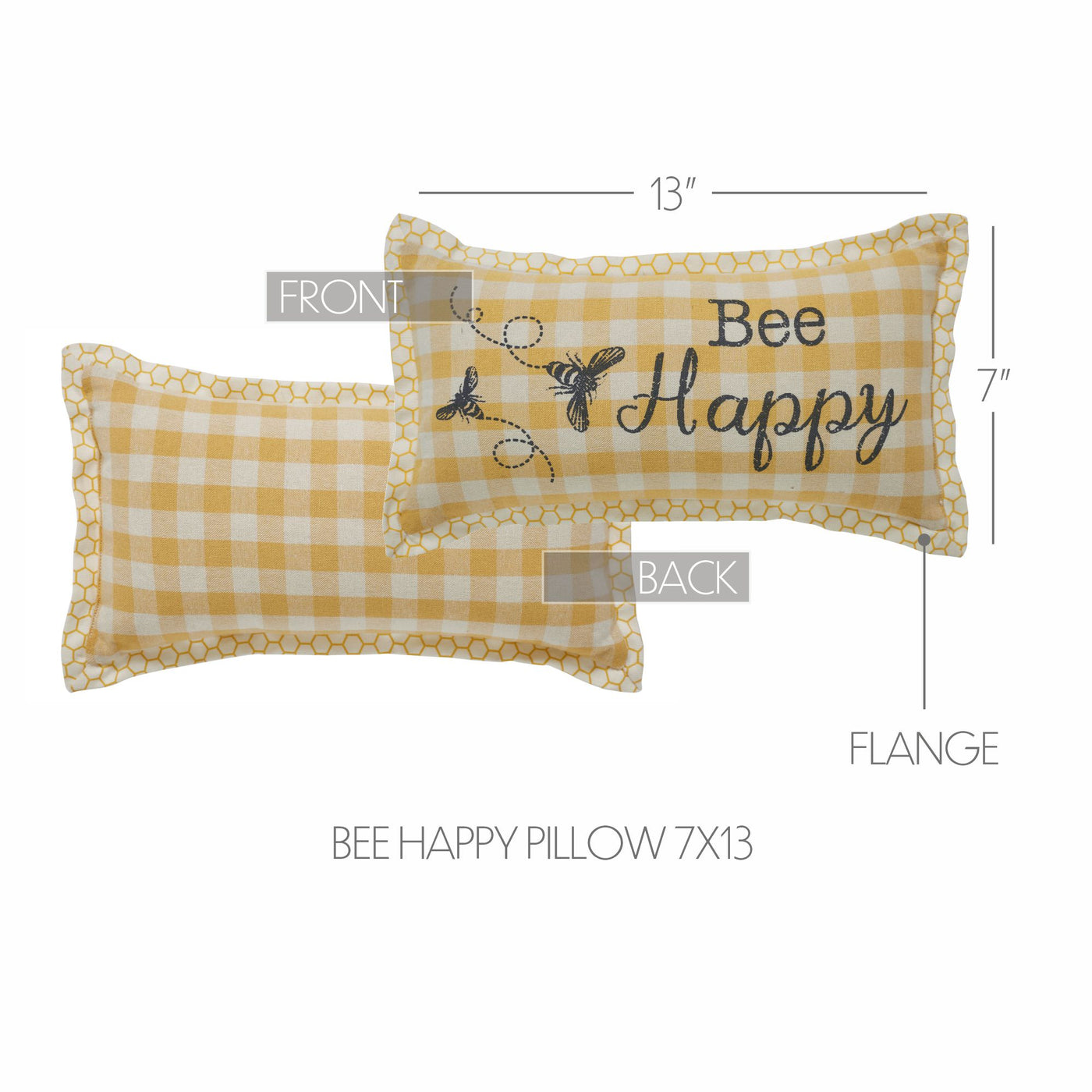 Buzzy Bees Bee Happy Small Accent Pillow