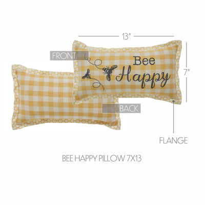 Buzzy Bees Bee Happy Small Accent Pillow