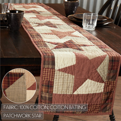 Abilene Star Quilted 72" Table Runner