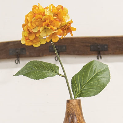 Golden Hydrangea 28" Faux Floral Stem