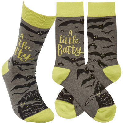 A Little Batty Fun Halloween Novelty Socks