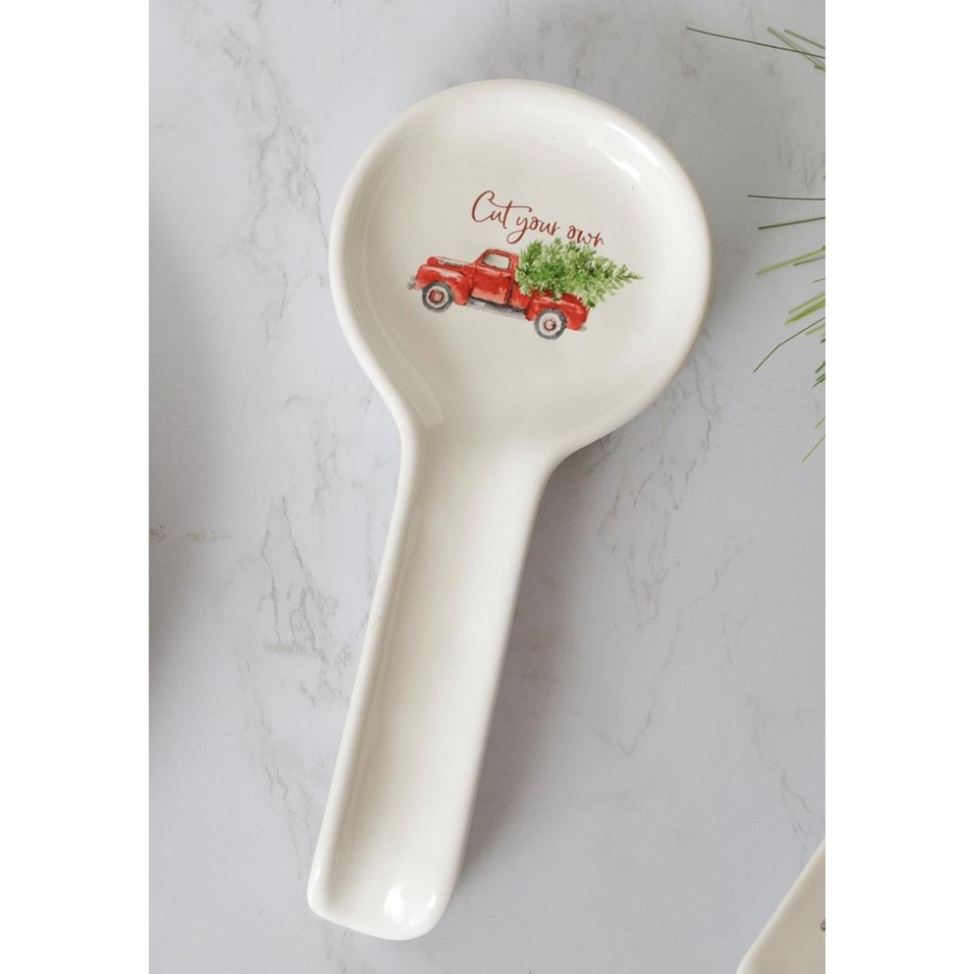 Cut Your Own Christmas Tree Farm Spoon Rest