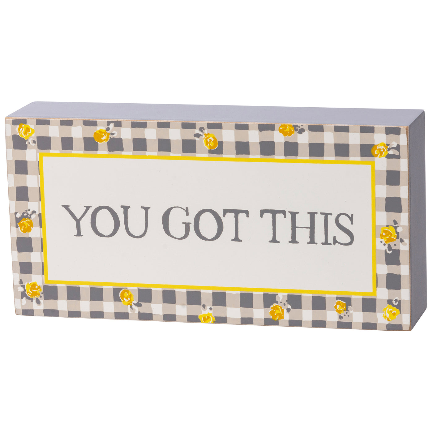 You Got This Watercolor 4" x 8" Box Sign