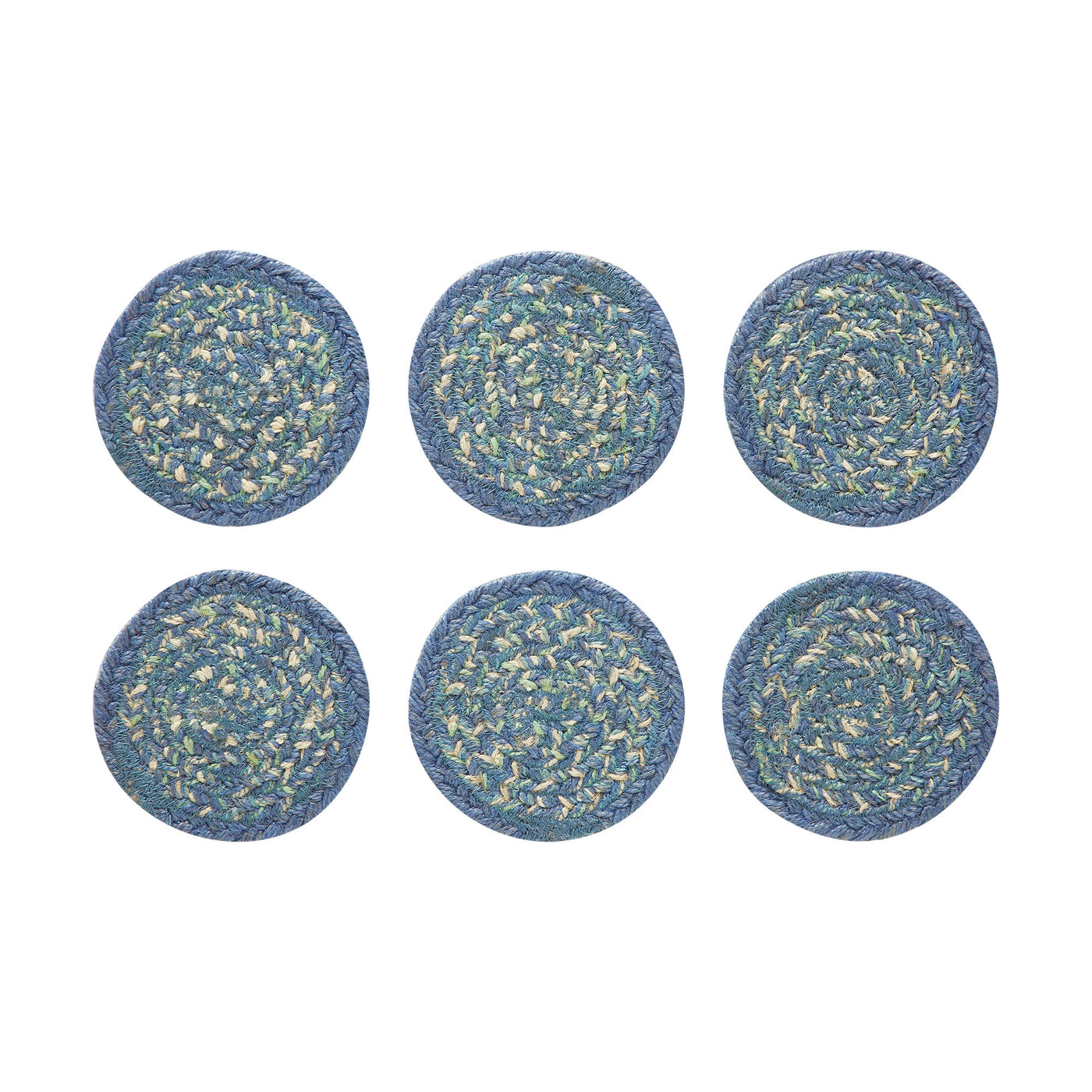 Set of 6 Jolie 4" Jute Coaster