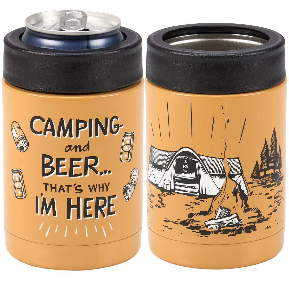 Camping And Beer That's Why I'm Here Can Cooler