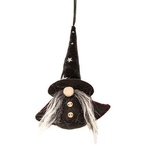 Witch Gnome 6" Fabric Ornament