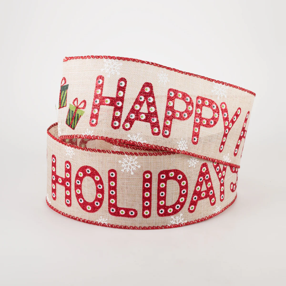 Happy Holidays Marquee Ribbon 2.5