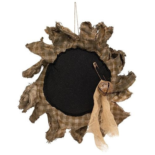 💙 Primitive Plaid Black Eyed Daisy Hanger