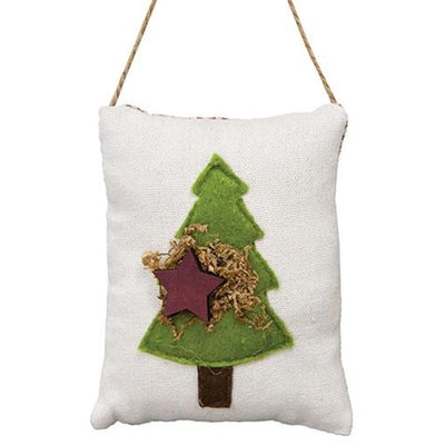 Christmas Tree Applique Pillow Ornament