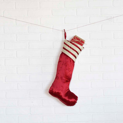 Memories Red 20" Christmas Stocking