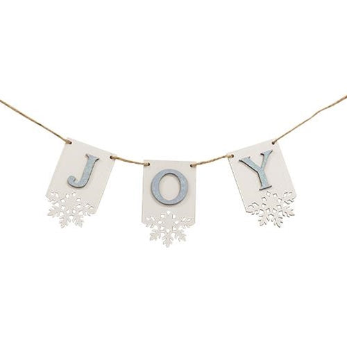 Mini Joy Snowflake Tag Garland 32" long