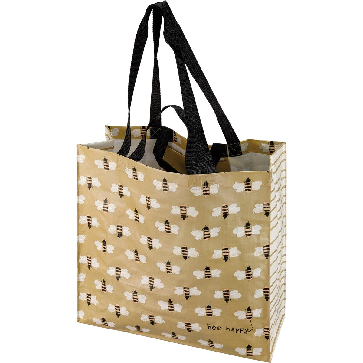 Block Print Bee Happy Market Tote