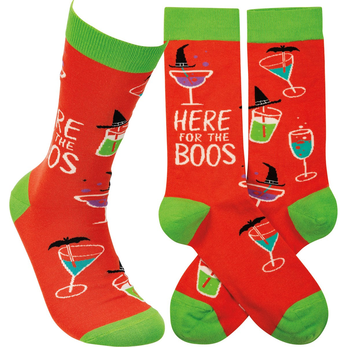 Here For The Boos Fun Halloween Novelty Socks