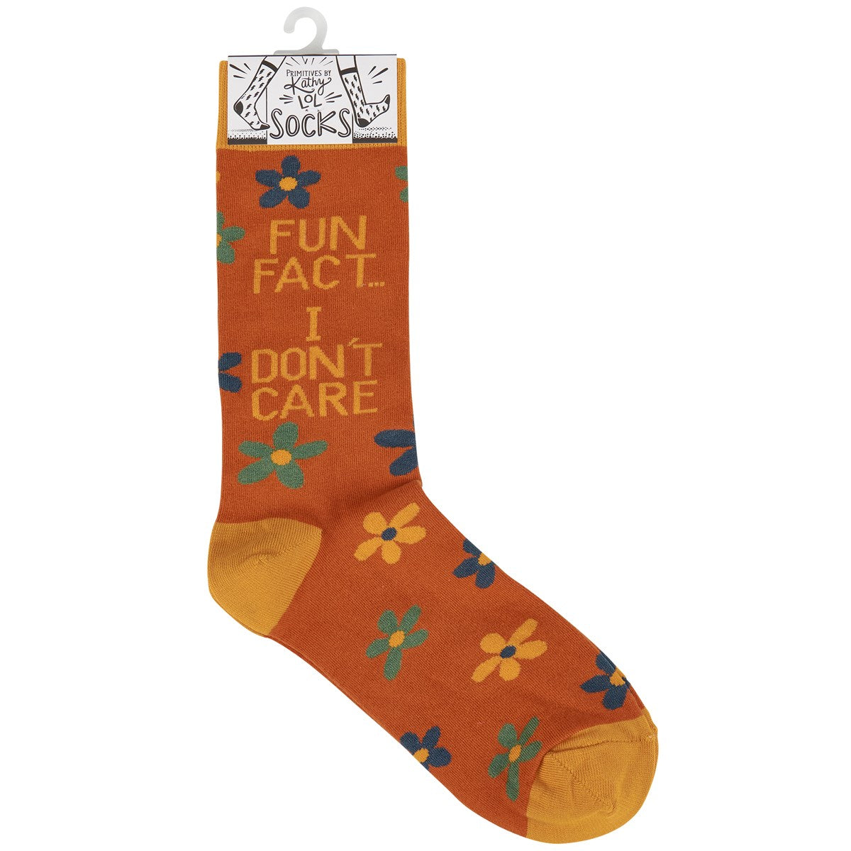 Fun Fact I Don't Care Novelty Socks