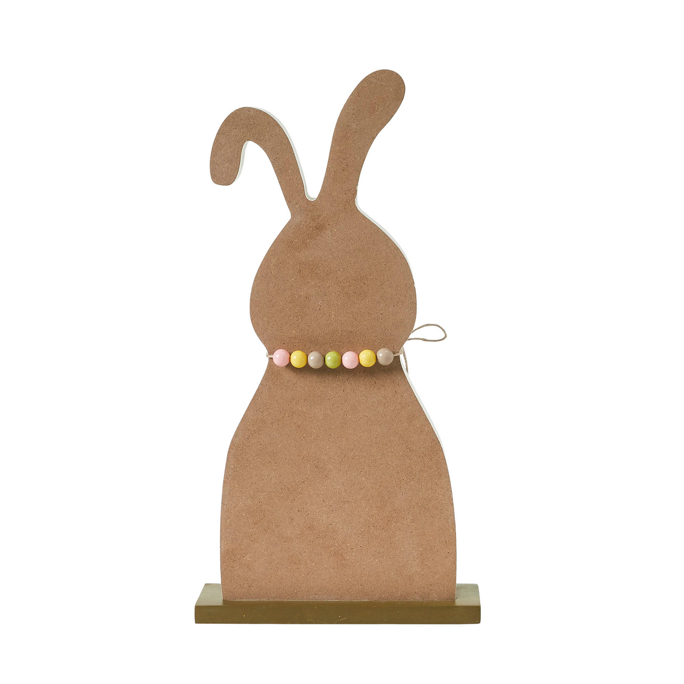 Bunny Hop with Eggs 12" Wooden Sitter