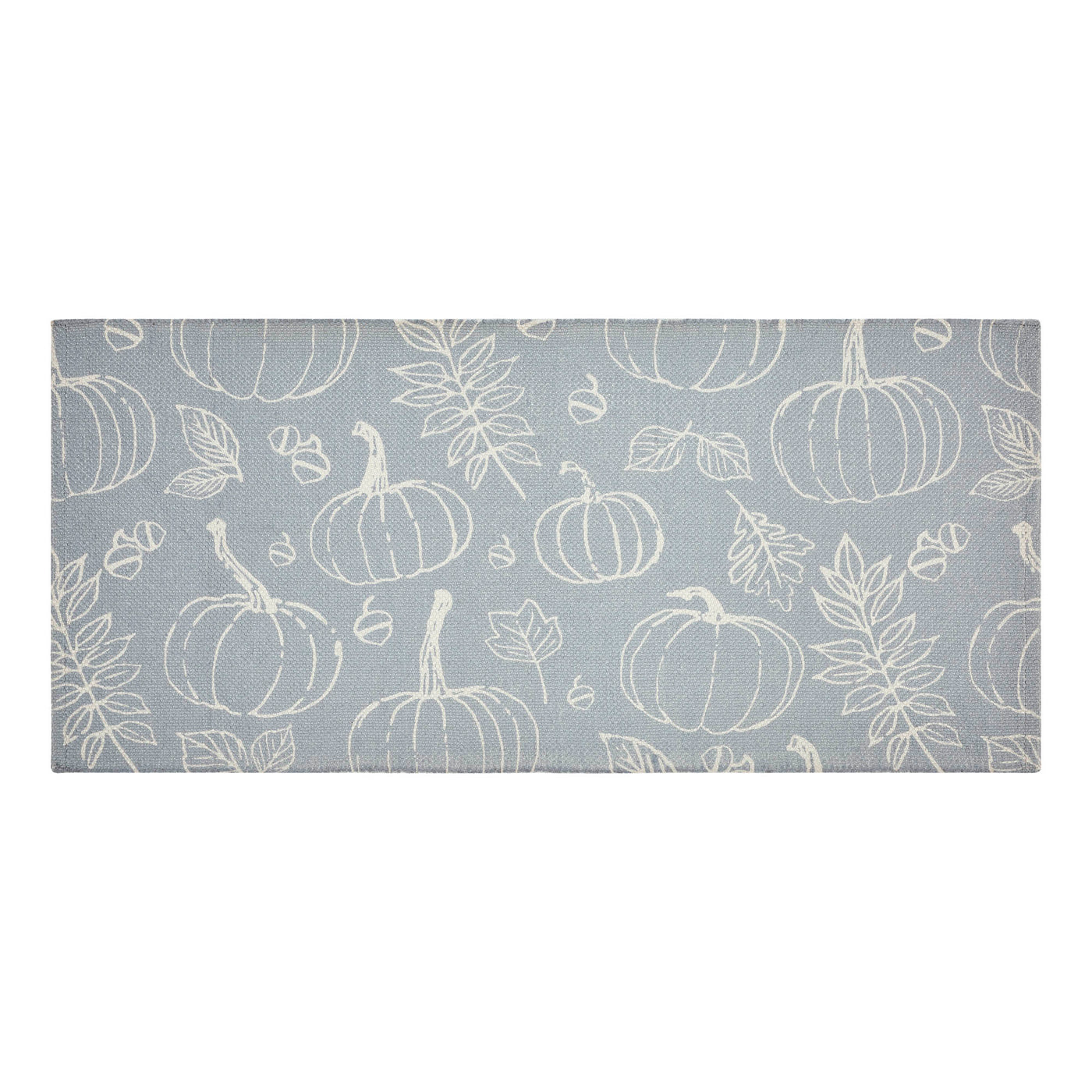 Silhouette Pumpkin Grey Indoor/Outdoor 36" Rug