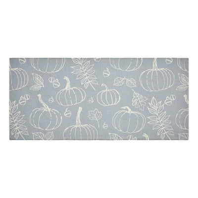 Silhouette Pumpkin Grey Indoor/Outdoor 36" Rug