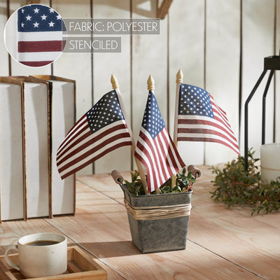 Set of 3 My Country American Flag Picks 10.5" x 6"