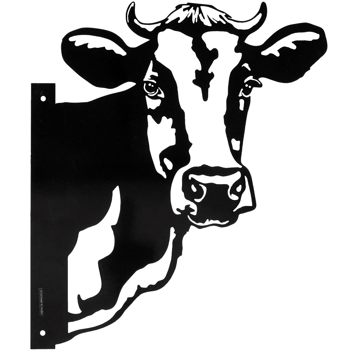 Cow Metal Outdoor Art 18" H