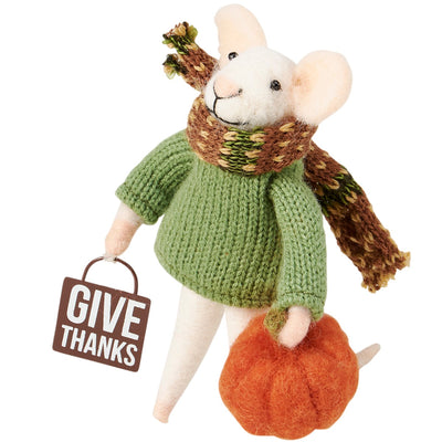 Give Thanks Mouse Fall Felt Critter
