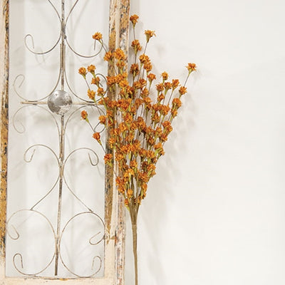 💙 Fall Rust Blossoms 24" Faux Floral Spray