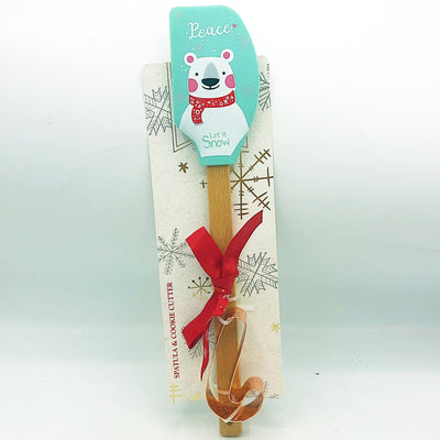 💙 Polar Bear Spatula and Cookie Cutter Gift Set