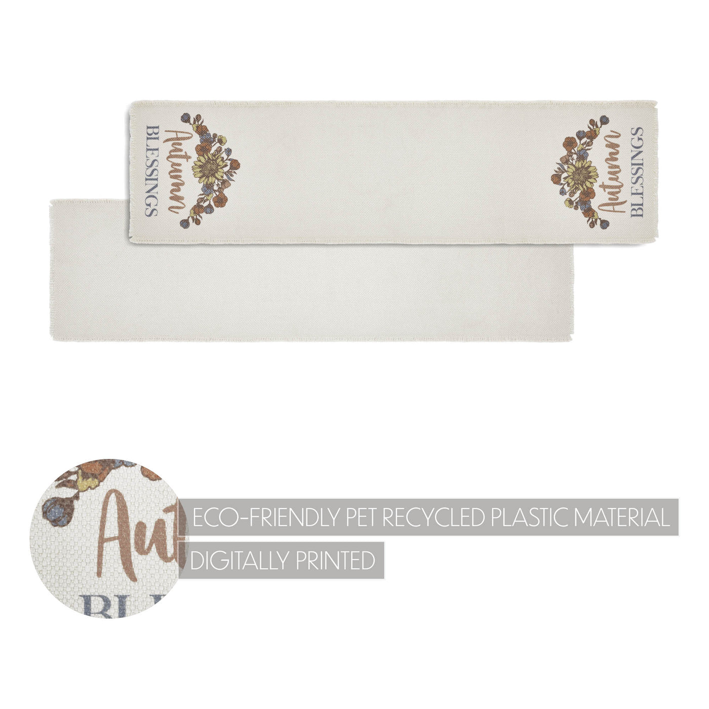 Autumn Blessings 48" Fall Table Runner