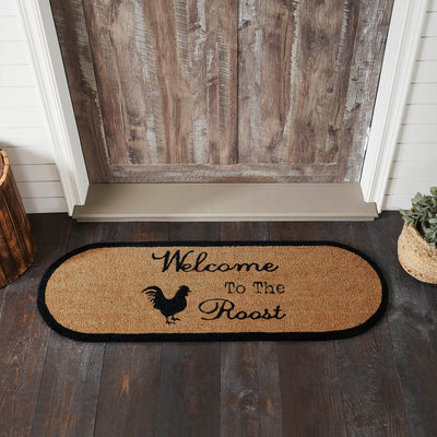 Welcome to the Roost Farmhouse Coir Oval Rug 17" x 48"
