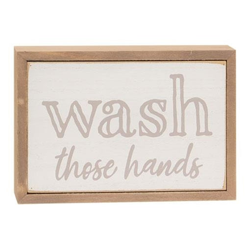 Set of 3 Bathroom Sayings Box Signs