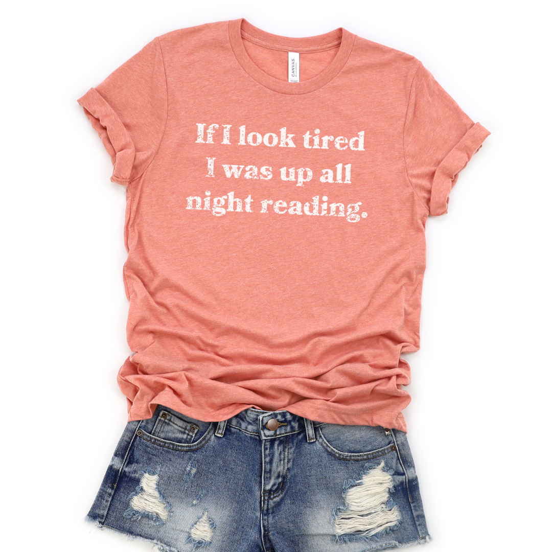 🔥 Up All Night Reading Cozy T-Shirt