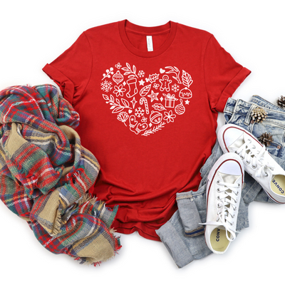💙 🎄CHRISTMAS T-SHIRT All Things Christmas Heart T-Shirt