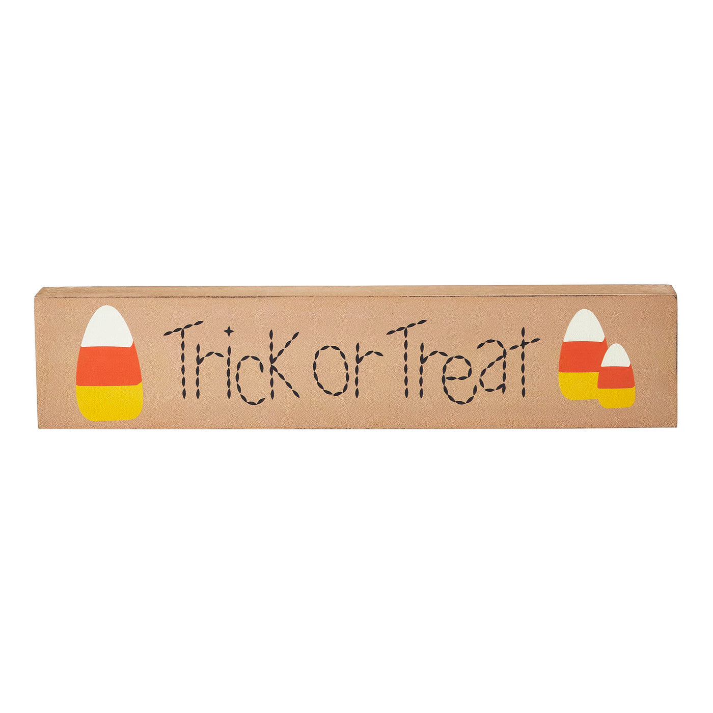 Trick Or Treat Candy Corn 13" Wooden Sign