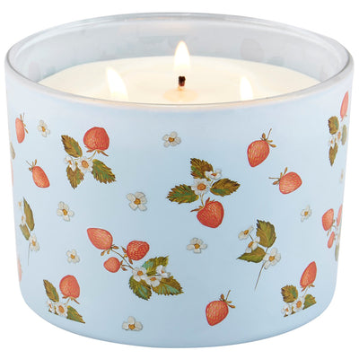 Strawberry Blossoms 14 oz Three Wick Jar Candle