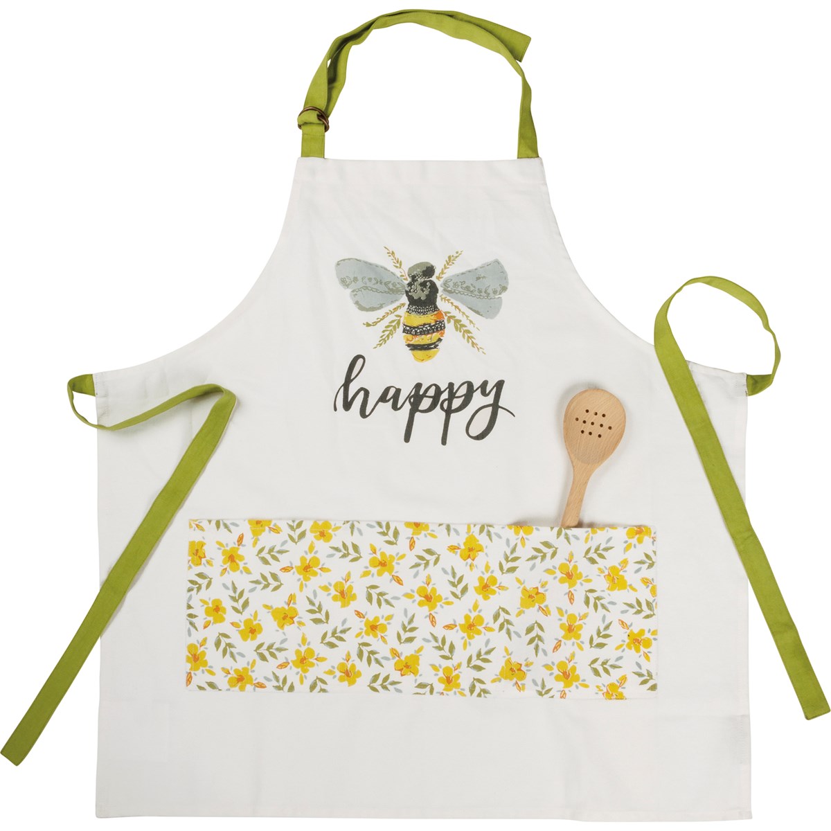 Bee Happy Apron With Pockets