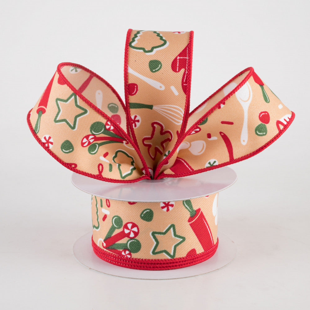 🔥 Holiday Baking Christmas Ribbon 1.5" x 10 yards