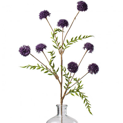 💙 Purple Clover 28" Faux Floral Stem